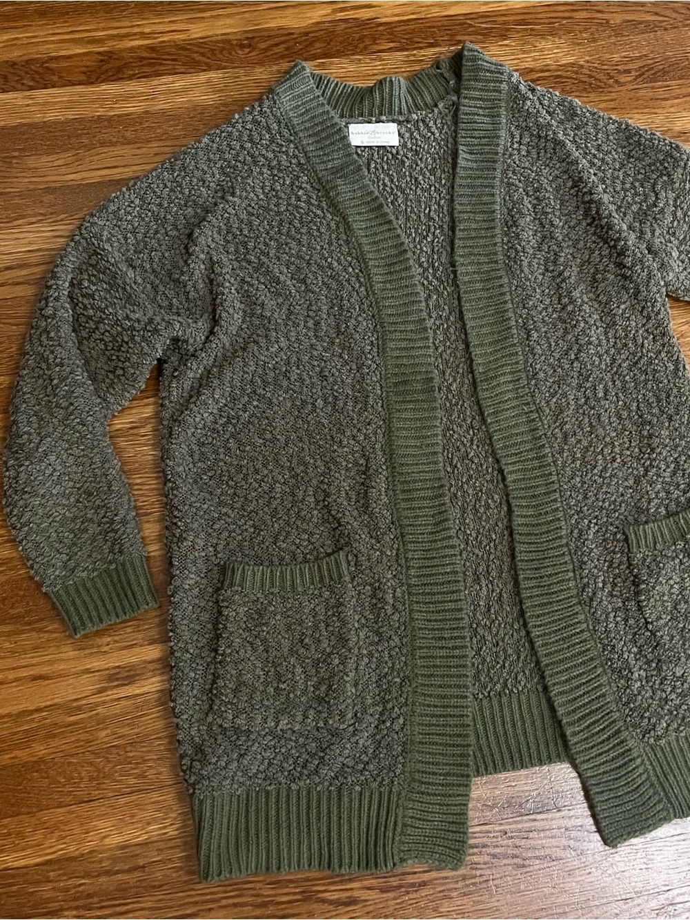Y2k green snuggly cardigan sweater S cozy granola cabincore grandma